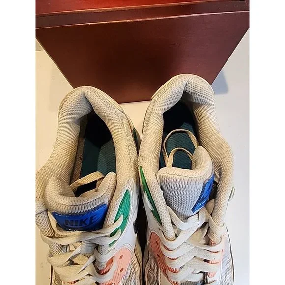 MEN'S SZ 13 NIKE AIR MAX 90 ESSENTIAL WATERMELON 2018 AJ1285-100 - Picture 8 of 10